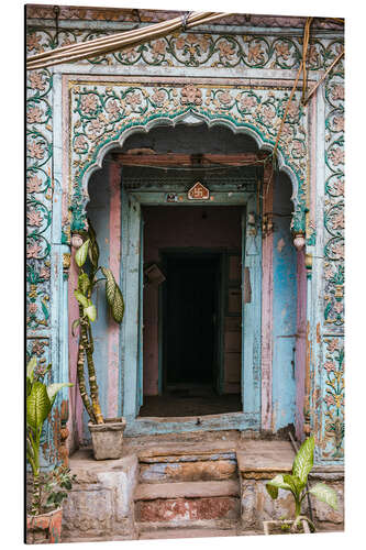 Aluminium print Blue door, Delhi, India