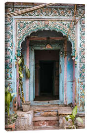 Canvas print Blue door, Delhi, India