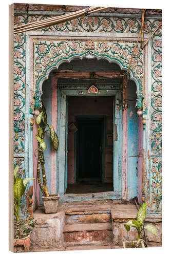 Trebilde Blue door, Delhi, India