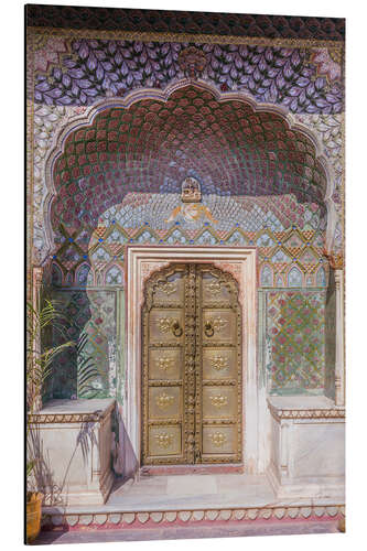 Cuadro de aluminio Indian palace door, Jaipur