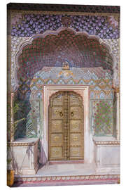 Canvas print Indian palace door, Jaipur