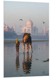 Foam board print Taj Mahal sunrise, India