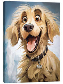 Canvas print Happy Golden Retriever