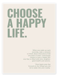 Poster Choose a happy life