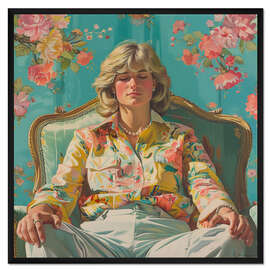 Gerahmter Kunstdruck Lady Diana - A Touch of Kindness