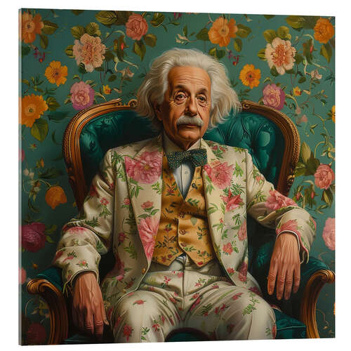 Tableau en verre acrylique Theory of the floral costume