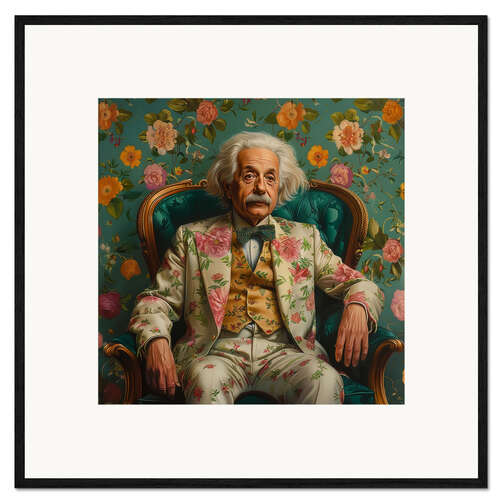 Ingelijste kunstdruk Theory of the floral costume