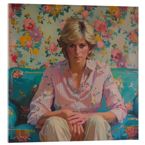 Akrylbilde Forever Remembered: Lady Diana's Portrait