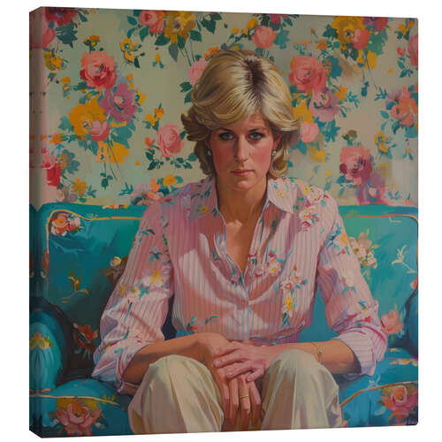 Canvastavla Forever Remembered: Lady Diana's Portrait