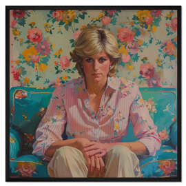 Gerahmter Kunstdruck Forever Remembered: Lady Diana's Portrait