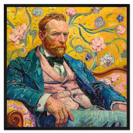 Gerahmter Kunstdruck Ein Porträt der Resilienz: Van Goghs innere Stärke