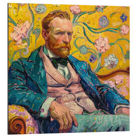Magnettafel Ein Porträt der Resilienz: Van Goghs innere Stärke