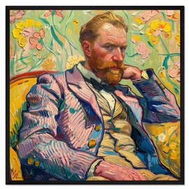 Gerahmter Kunstdruck Sunflowers in His Eyes