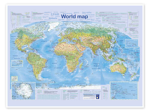 Plakat World map 2024