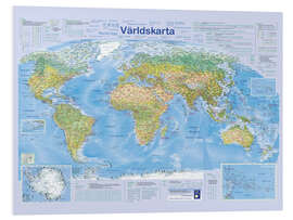 Cuadro de PVC World map 2024 (Swedish)