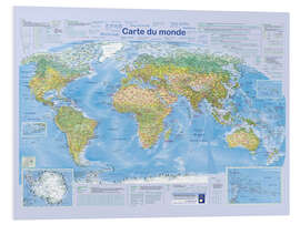 Cuadro de PVC World map 2024 (French)