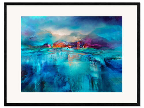 Gerahmter Kunstdruck Winterabend
