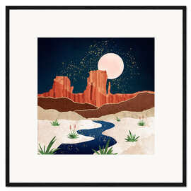 Framed art print Desert Stars River