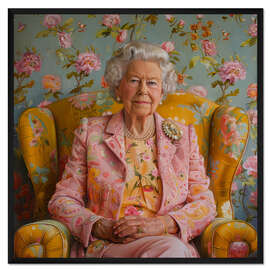 Gerahmter Kunstdruck The Queen - DejaReve