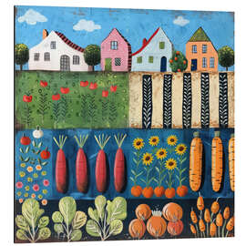 Magnettafel Omas Dorf