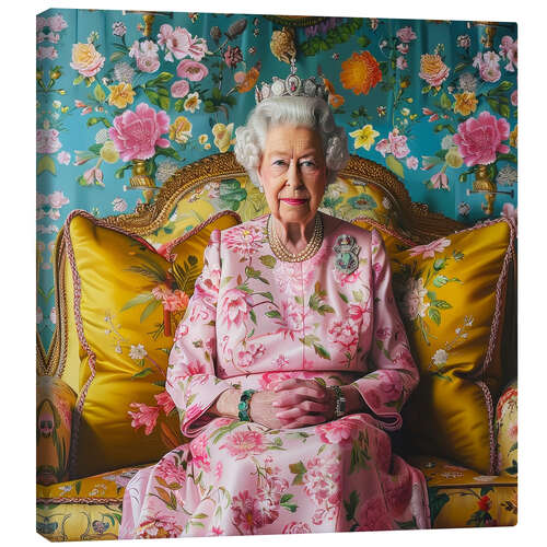 Canvas print The Queen on the sofa