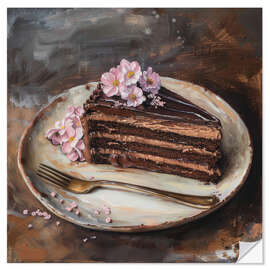 Naklejka na ścianę Sweet chocolate emotions