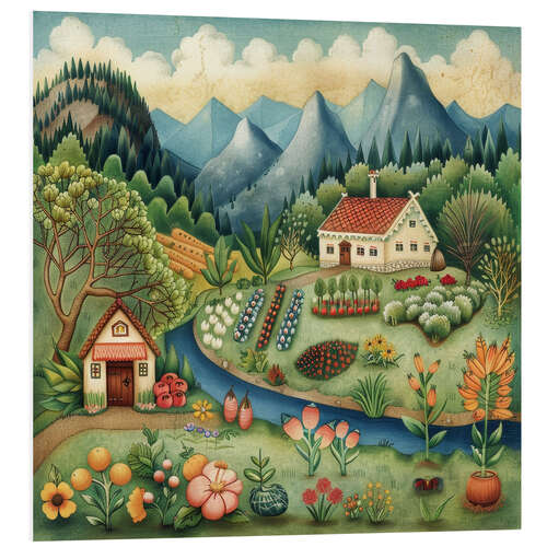 Foam board print Mountain Village