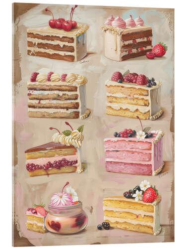 Akrylglastavla Fruit Cakes