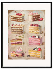 Framed art print Fruit Cakes