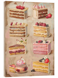 Tableau en bois Fruit Cakes