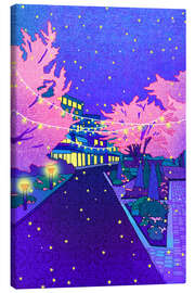 Leinwandbild Der Gyeongui Line Forest Park bei Nacht in Seoul - Hajin Bae