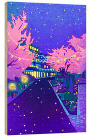 Holzbild Der Gyeongui Line Forest Park bei Nacht in Seoul - Hajin Bae