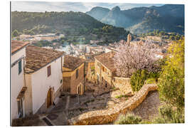 Gallery print Bunyola at almond blossom, Mallorca