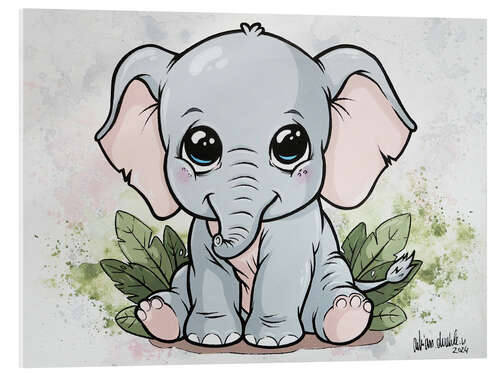 Acrylic print Baby Elephant