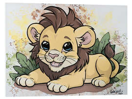 Foam board print Baby Lion