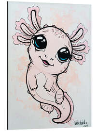 Cuadro de aluminio Little Axolotl