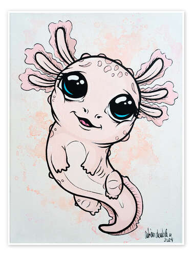 Poster Little Axolotl