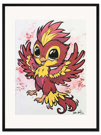 Gerahmter Kunstdruck Kleiner Phönix