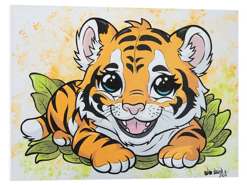 Foam board print Baby Tiger