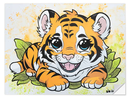 Vinilo para la pared Baby Tiger