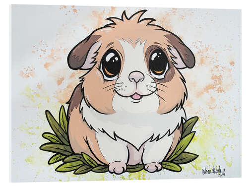 Tableau en verre acrylique Baby guinea pigs