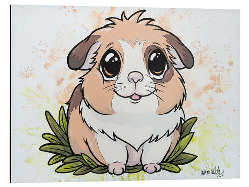 Aluminium print Baby guinea pigs