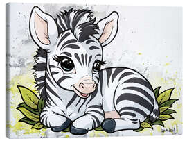 Stampa su tela Baby Zebra