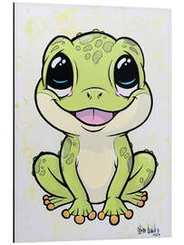 Aluminium print Cute frog