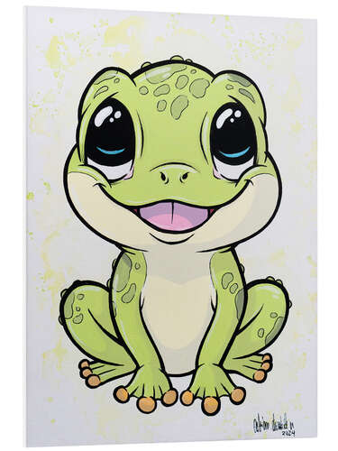 Quadro em PVC Cute frog