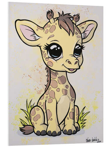 Foam board print Baby Giraffe