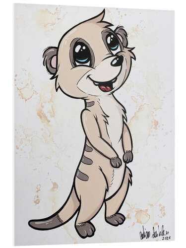 Foam board print Happy Meerkat