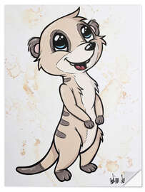 Wall sticker Happy Meerkat