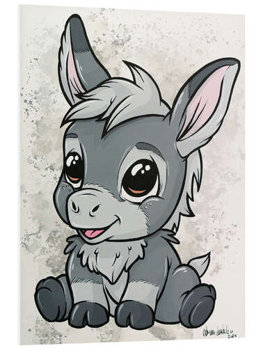 Foam board print Baby Donkey