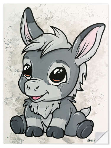 Wall sticker Baby Donkey